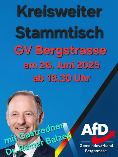 Event-Flyer Kreisweiter Stammtisch