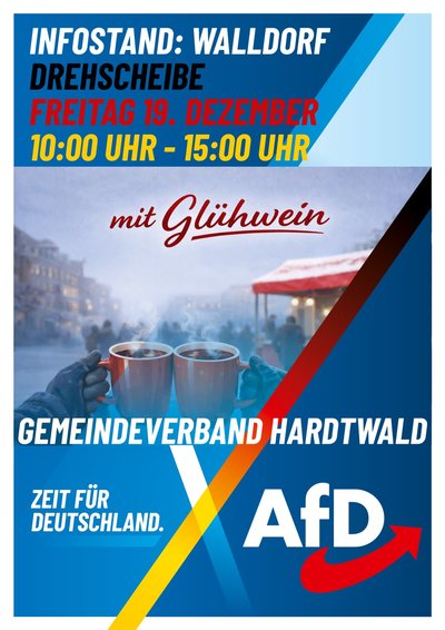 Event-Flyer Infostand in Walldorf
