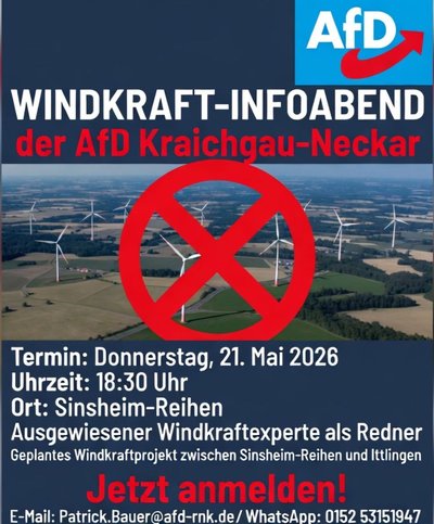 Event-Flyer Windkraft-Infoabend 