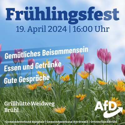 Event-Flyer Frühlingsfest in Brühl