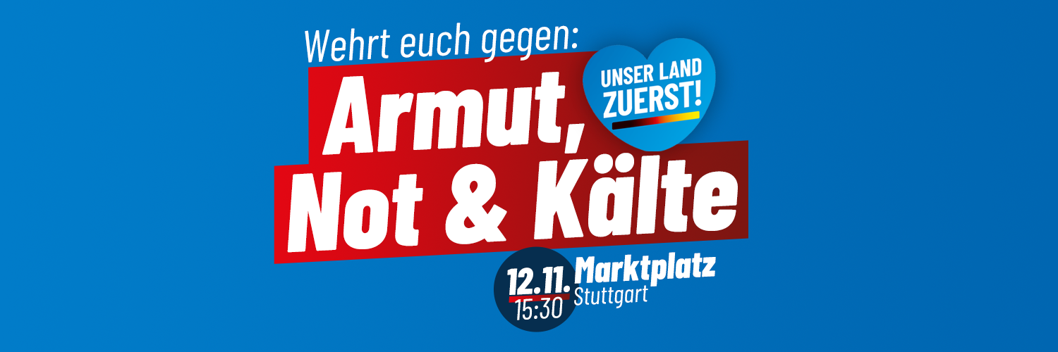 Großdemo Armut, Not & Kälte am 12.11. am Marktplatz in Stuttgart